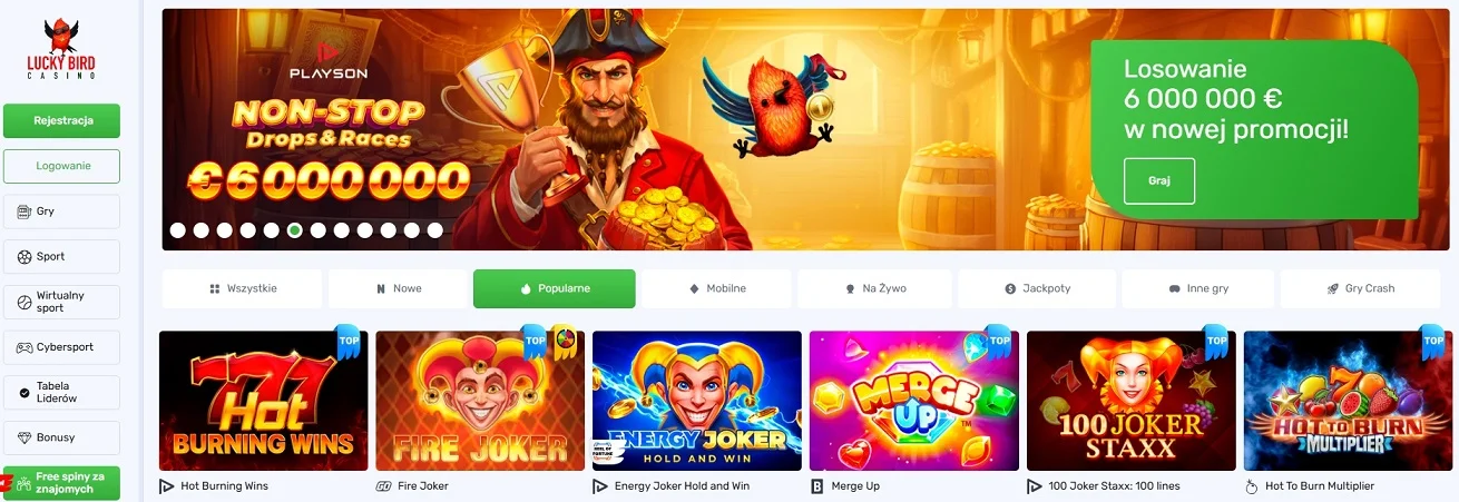 lucky bird casino Strona główna