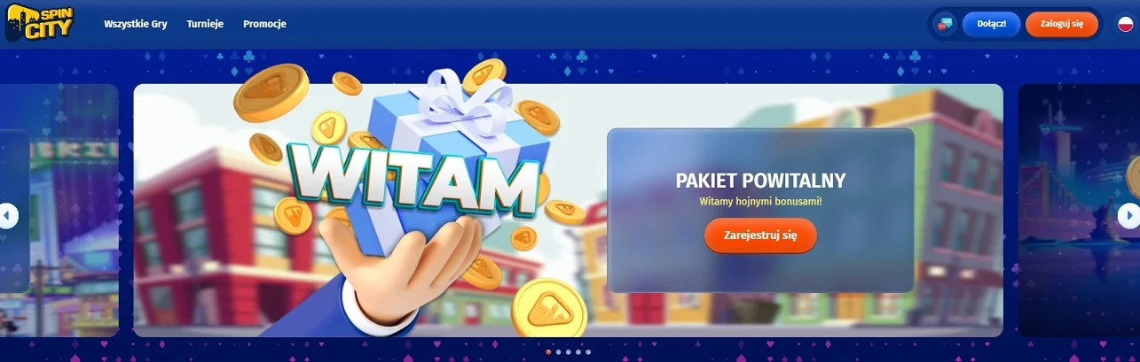 Spin City casino strona główna
